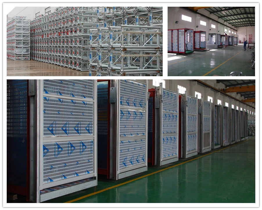 CE Approved Construction Hoist Building Hoist Passenger and Material/ Goods Hoist China Manufacturer