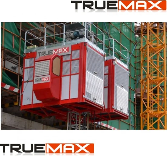 Truemax Double Cage Passenger Hoist with Schneider Inverter for Construction