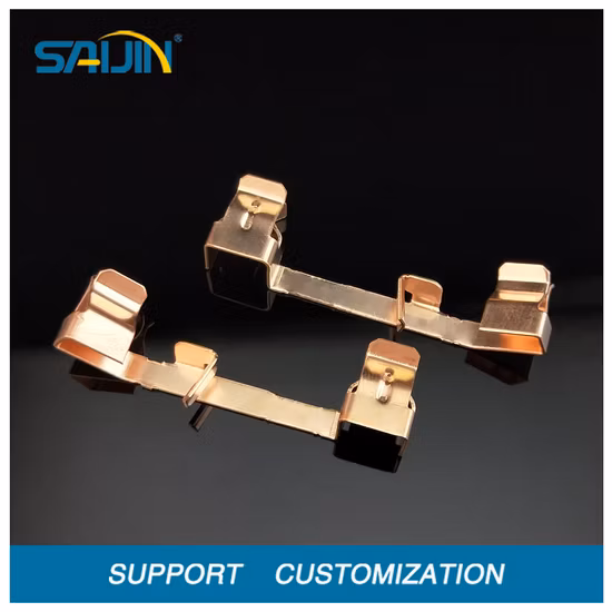 Electrical Switch Socket Part Brass Terminal Contact Stamping Parts Metal Brass Component for Relays